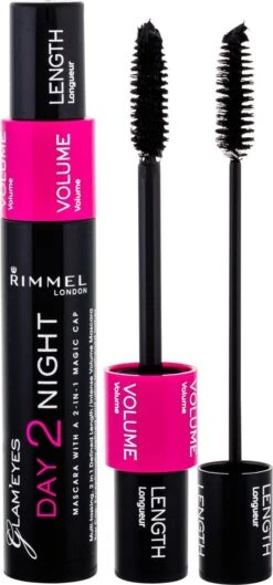 Rimmel London Day2Night 2-in-1 Mascara Voor Een Dag- En Avondlook - 001 Black -Cosmeticawinkel 560x1200 2