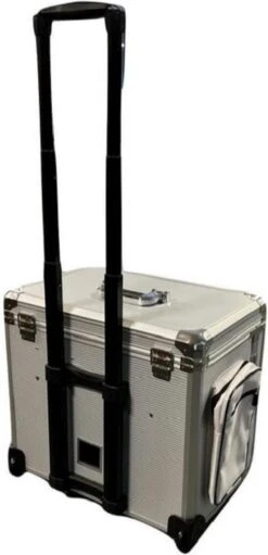 Pedicure Koffer / Trolley - Professional Pedicure Cas- Zilver Streepmotief -Cosmeticawinkel 580x1200 5