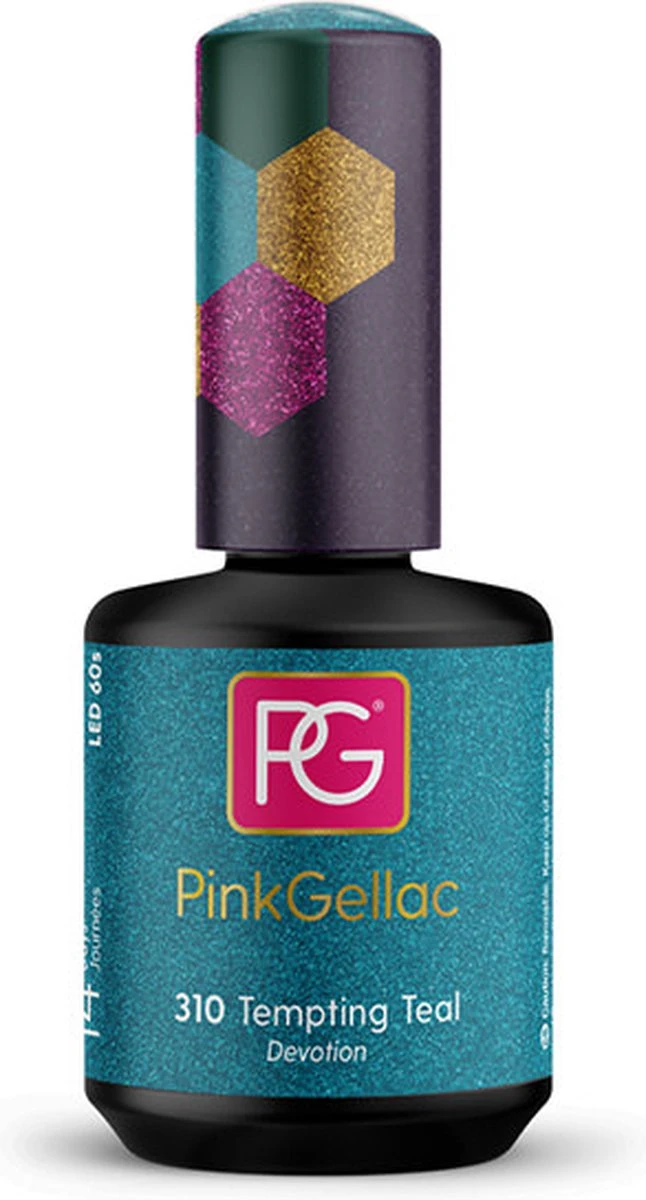 Pink Gellac - Tempting Teal - Gellak - Vegan - Blauw - Glanzend - 15ml 7 Pink Gellac - Tempting Teal - Gellak - Vegan - Blauw - Glanzend - 15ml - Afbeelding 5