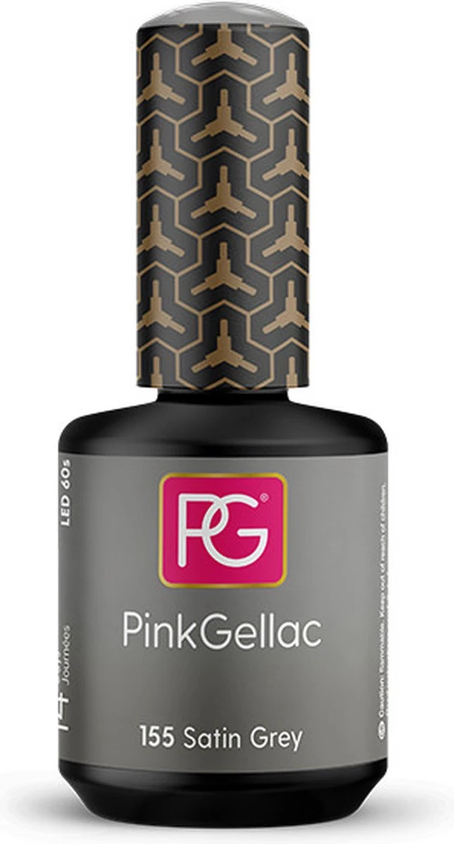 Pink Gellac - Satin Grey - Gellak - Vegan - Grijs - Glanzend - 15ml 7 Pink Gellac - Satin Grey - Gellak - Vegan - Grijs - Glanzend - 15ml - Afbeelding 5