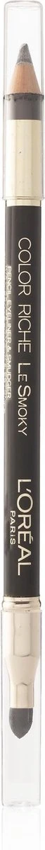 L’Oréal Paris Color Riche Le Smoky - 201 Black Velourt - Oogpotlood 8 L’Oréal Paris Color Riche Le Smoky - 201 Black Velourt - Oogpotlood - Afbeelding 6