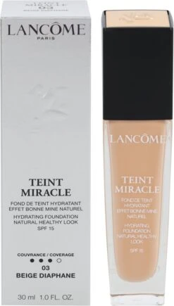 Lancôme Teint Miracle Foundation SPF 15 - 03 Beige Diaphane - 30 Ml -Cosmeticawinkel 682x1200