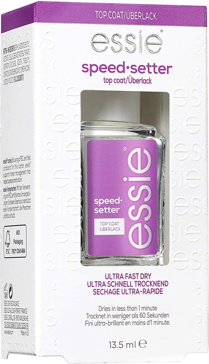 Essie Speed Setter Top Coat - Nagellak 3 Essie Speed Setter Top Coat - Nagellak