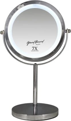 Metalen Verlichte Make-up LED Spiegel Dubbelzijdig 17,5CMØ 7x Vergroting 7 Metalen Verlichte Make-up LED Spiegel Dubbelzijdig 17,5CMØ 7x Vergroting -Cosmeticawinkel 704x1200 6