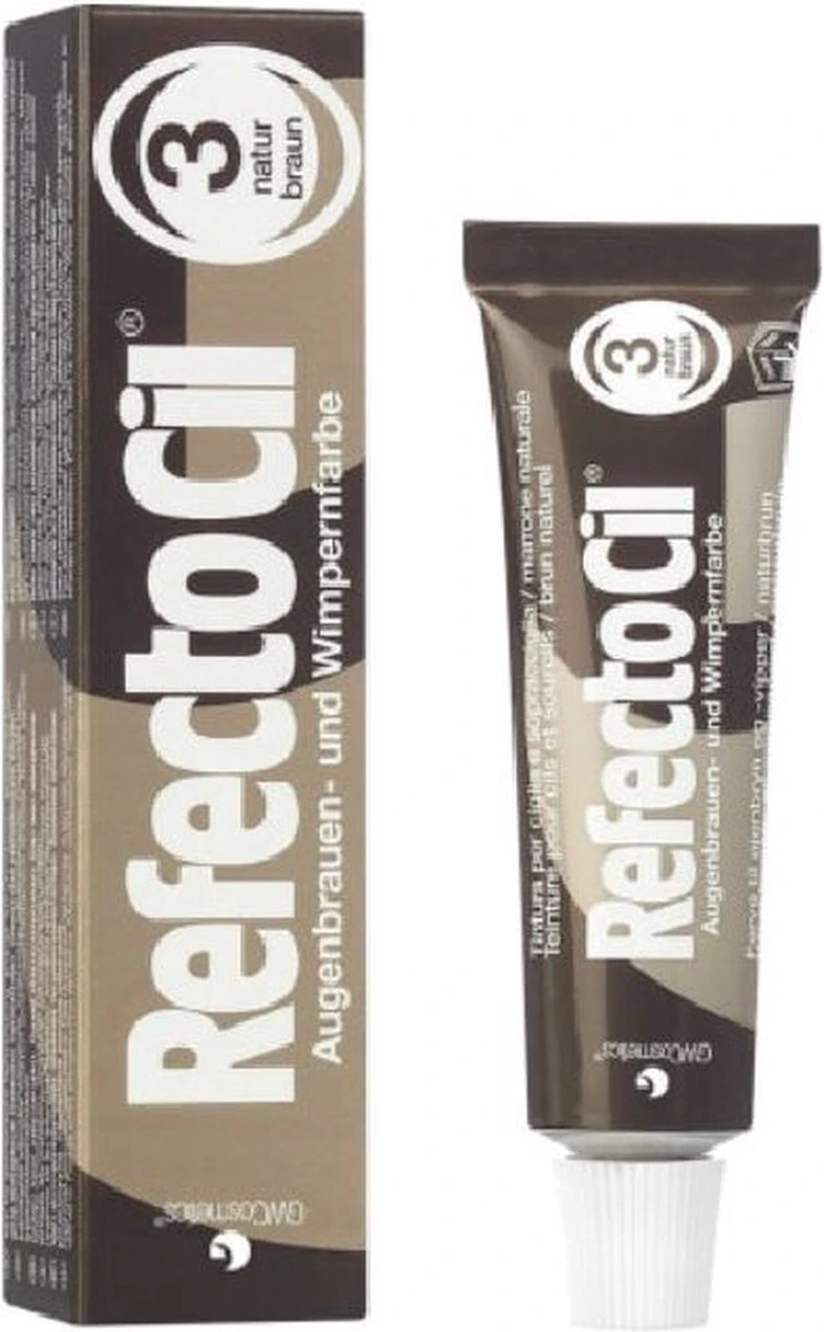 RefectoCil Wenkbrauw- En Wimperverf - Nr. 3 Bruin - 15 Ml 3 RefectoCil Wenkbrauw- En Wimperverf - Nr. 3 Bruin - 15 Ml