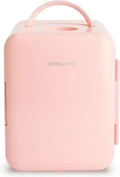 CREATE KOELKAST MINI BOX - Minikoelkast Voor Cosmetica 4L - Koud En Warm - Pastel Roze