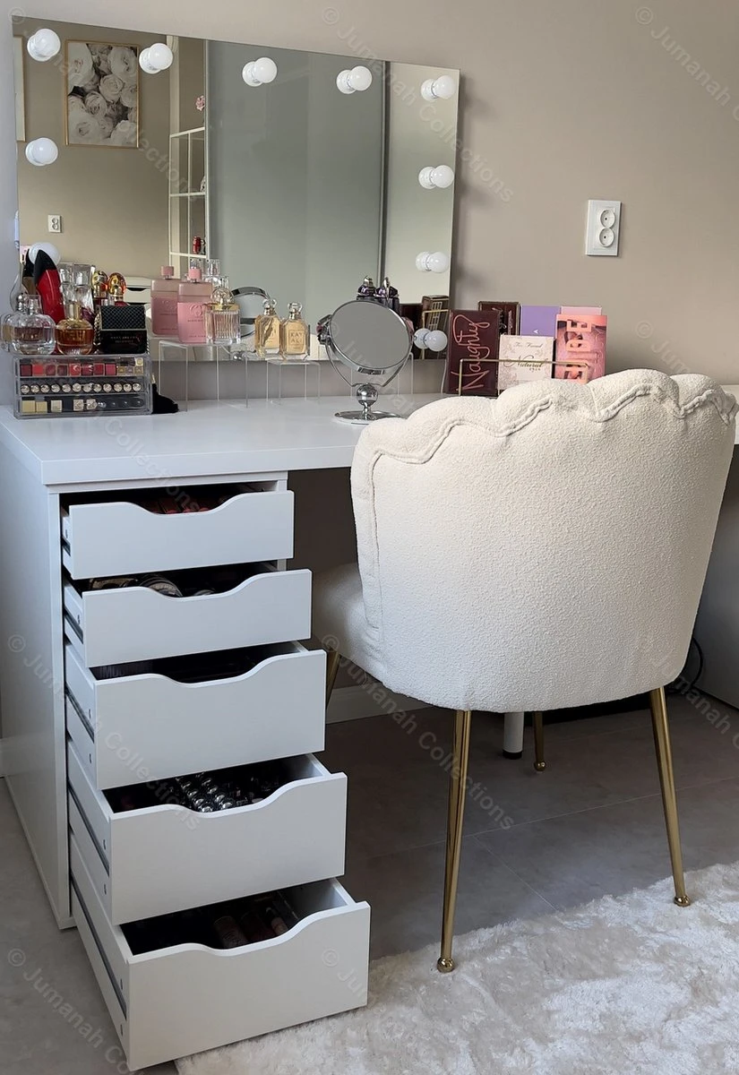 Jumanah® Collections "Sorted" Large Foundation Tray - Make Up Organizer - Ladeverdeler - Lade Organizer - Transparant - Acryl - Kunststof - Ikea Alex 5 Ladeblok 5 Jumanah® Collections "Sorted" Large Foundation Tray - Make Up Organizer - Ladeverdeler - Lade Organizer - Transparant - Acryl - Kunststof - Ikea Alex 5 Ladeblok - Afbeelding 3