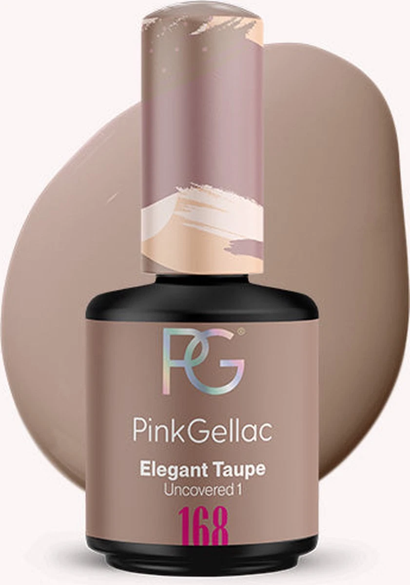 Pink Gellac - Elegant Taupe - Gellak - Vegan - Bruin - Creamy Finish - 15 Ml 3 Pink Gellac - Elegant Taupe - Gellak - Vegan - Bruin - Creamy Finish - 15 Ml