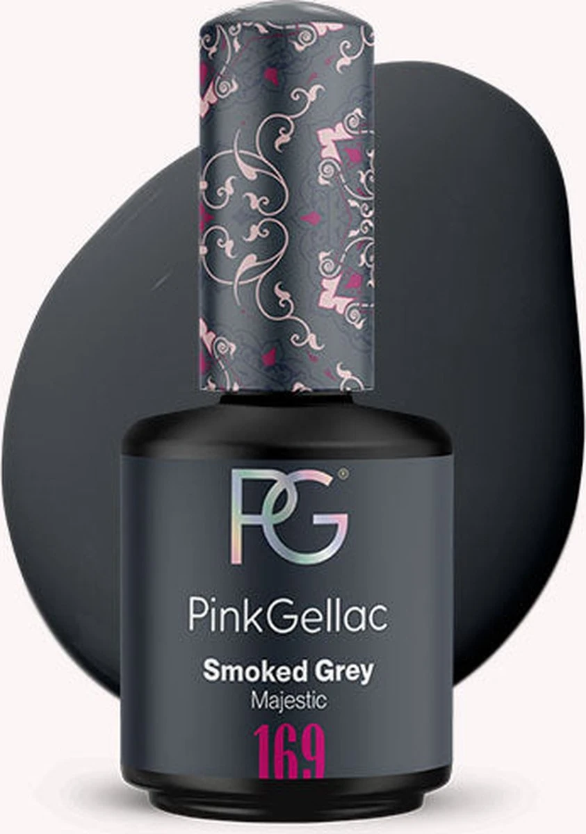 Pink Gellac - Smoked Grey - Gellak - Grijs - 15 Ml 3 Pink Gellac - Smoked Grey - Gellak - Grijs - 15 Ml
