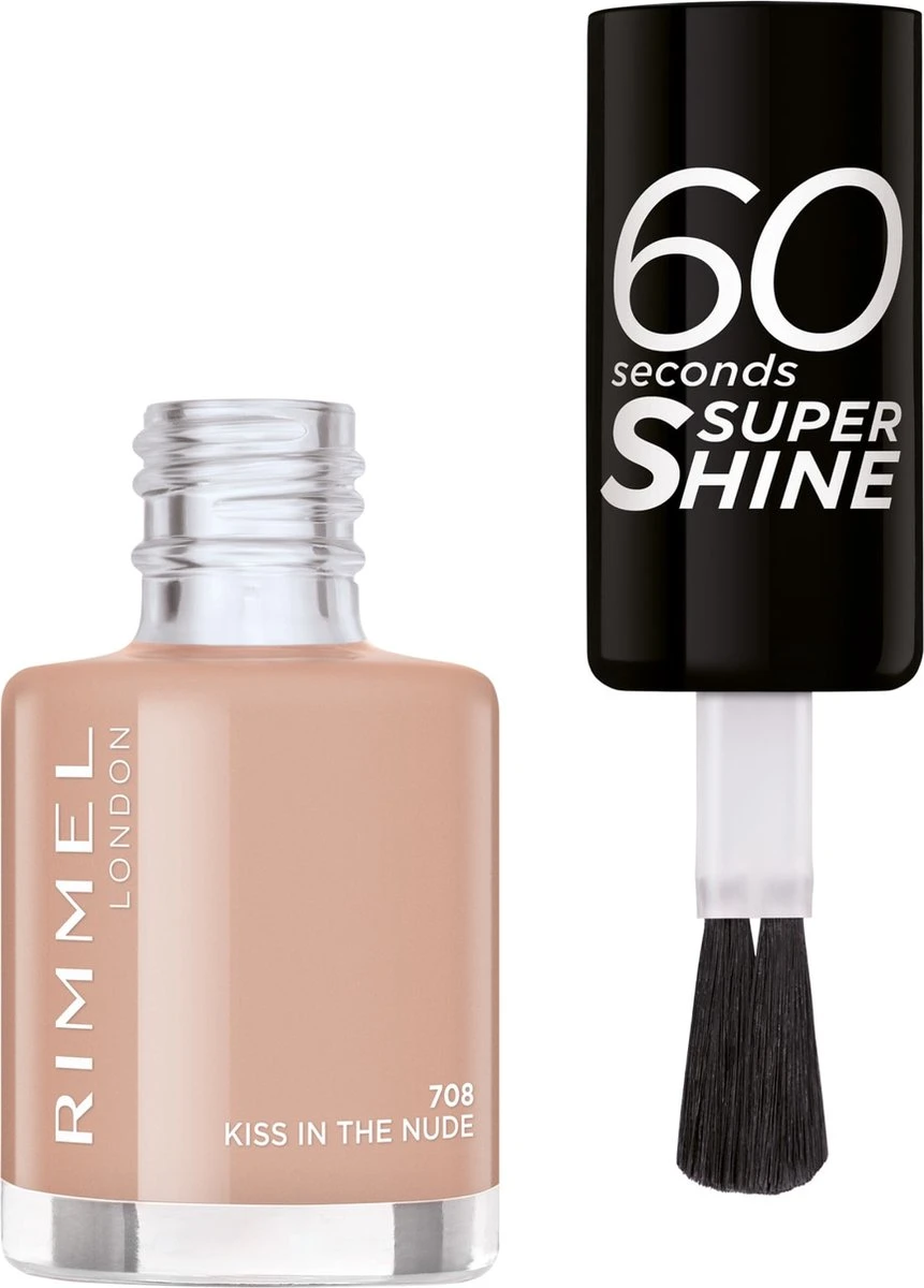 Rimmel London Rimmel 60 Seconds Super Shine Nagellak - 708 Kiss In The Nude 4 Rimmel London Rimmel 60 Seconds Super Shine Nagellak - 708 Kiss In The Nude - Afbeelding 2