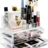 AWEMOZ Make-Up Organizer - Beauty Organizer Voor Make Up - Opbergbox - Opbergdoos Cosmetica - Sieradendoos - 20 Opbergvakken - Nagellak - Lippenstift - Transparant - Cadeau Voor Vrouw