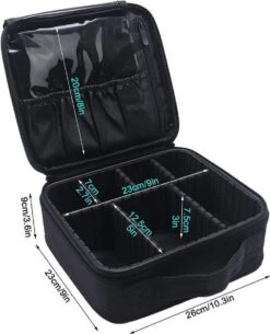 Cosmetica Koffer - Make-up Koffer Met Verstelbare Vakken - Visagie En Nagelstyliste Beauty Koffer - 26x23x9CM 36 Cosmetica Koffer - Make-up Koffer Met Verstelbare Vakken - Visagie En Nagelstyliste Beauty Koffer - 26x23x9CM -Cosmeticawinkel 973x1200